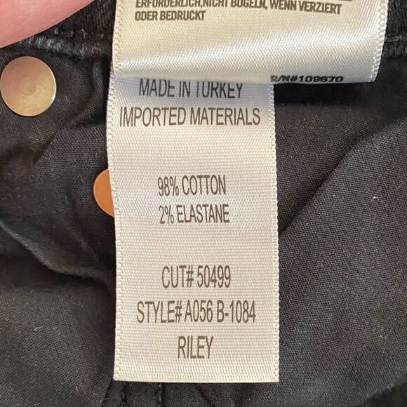 AGOLDE Riley High Rise Straight Crop Jeans Women’s 30 Faded Black A056B 1084 - Picture 8 of 8